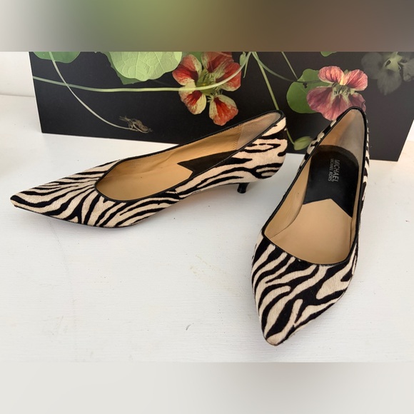 Michael Kors Black and White Zebra Heels - Picture 13 of 13